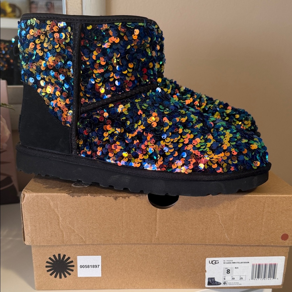 UGG Classic Mini Stellar Sequin boots